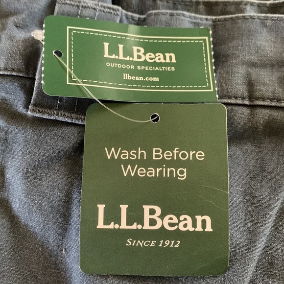 L.L. Bean Vintage New Old Stock Tropic Weight Cargo Comfort Waist Pant In Indigo - Picture 6 of 9